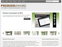 Tablet Screenshot of premieraward.org
